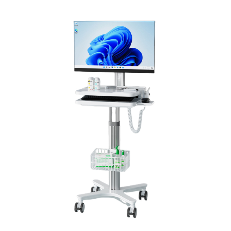 Pneumatic Height-Adjustable Medical Cart
